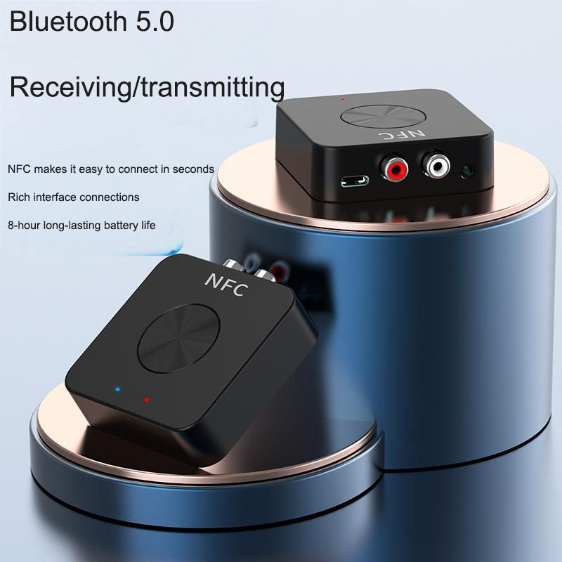 Bluetooth receiver transmitter, mobile NFC speaker receiver, 5.0 Bluetooth earphones, computer TV transmitter