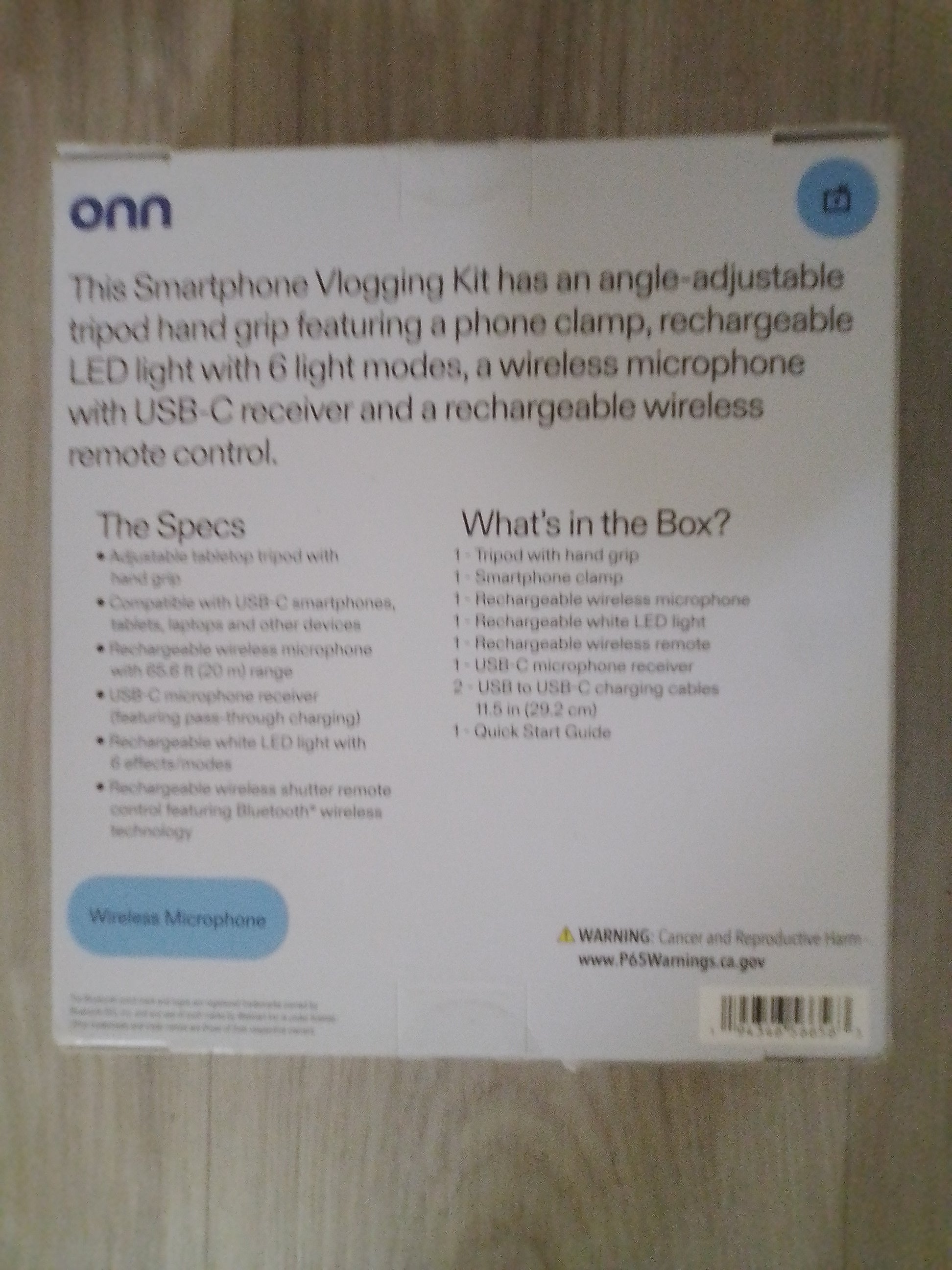 ONN smartphone vlogging kit