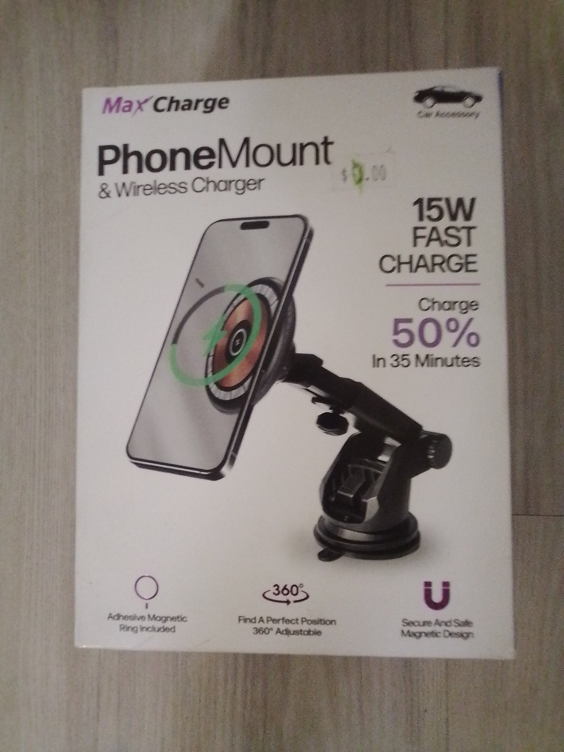 Phone mount and wireless charger